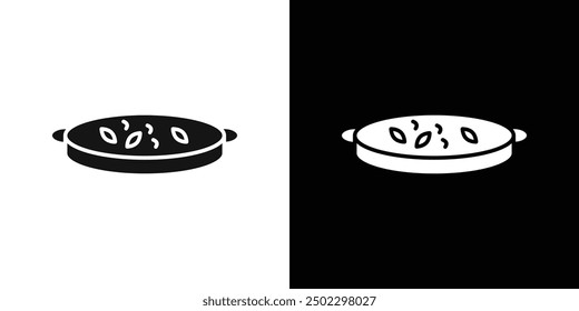 paella icon logo set vector