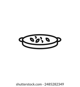 Paella-Symbol-Logo-Zeichen-Vektorgrafik-Umriss