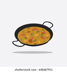 Paella icon, vector illustration design. Food collection.