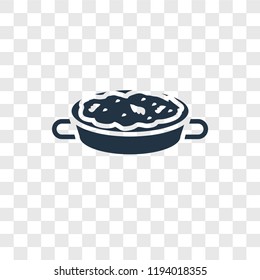 Paella vector icon isolated on transparent background, Paella transparency logo concept