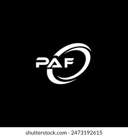 PAF CREATIVE LETTER LOGO DESIGN 