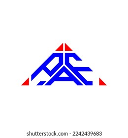 PAF letter logo creative design with vector graphic, PAF simple and modern logo.