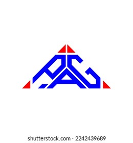 PAG letter logo creative design with vector graphic, PAG simple and modern logo.