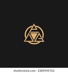 PAG logo design Initial PAG letter logo vector letter PAG logo design,
