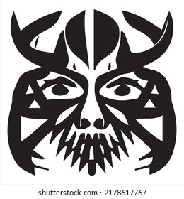 Pagan Devil - Diablo Tattoo Sticker - ready for print art