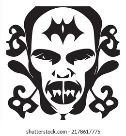Pagan Devil - Diablo Tattoo Sticker - ready for print art