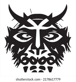 Pagan Devil - Diablo Tattoo Sticker - ready for print art
