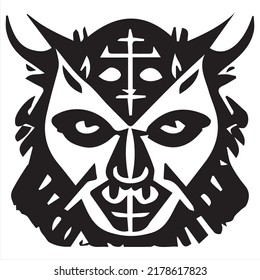 Pagan Devil - Diablo Tattoo Sticker - ready for print art