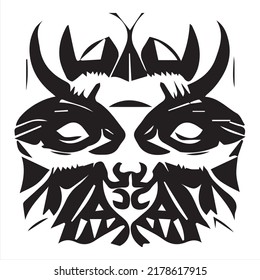 Pagan Devil - Diablo Tattoo Sticker - ready for print art