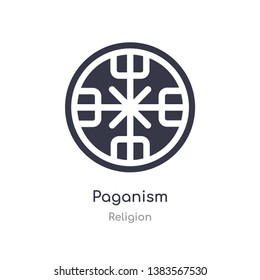 paganism icon. isolated paganism icon vector illustration from religion collection. editable sing symbol can be use for web site and mobile app