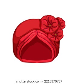 pagdi turban indian cartoon. pagdi turban indian sign. isolated symbol vector illustration