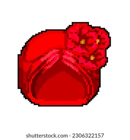 pagdi turban indian game pixel art retro vector. bit pagdi turban indian. old vintage illustration