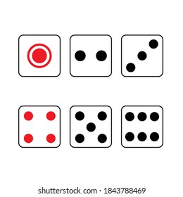 Page 1-6 dice on a white background.