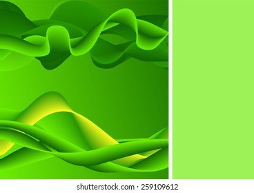 Page 3 of 10. Mock-up for info graphic, presentation, books, documents, etc with abstract green background