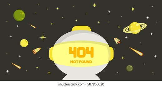Page 404 with astronaut
