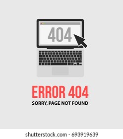 Page with a 404 error. Template reports that the page is not found