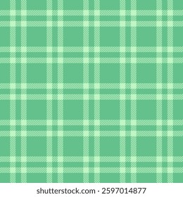 Page background textile fabric, official vector check tartan. Postcard pattern texture seamless plaid in green and light colors palette.
