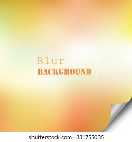 page of blur colorful paper folded for web design