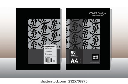 Design-Vorlage für die Seitenbuchabdeckung.Kreatives Hintergrund-Design.A4-Größe.