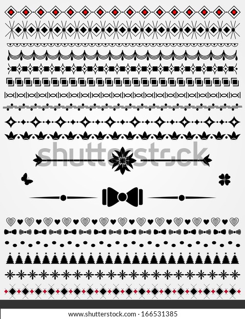 Page borders, dividers and decorations, black
an white, jpg file is also
available