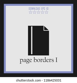 page borders vector icon