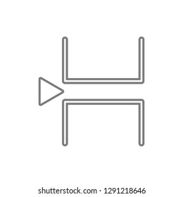 page brake sign icon. Element of cyber security for mobile concept and web apps icon. Thin line icon for website design and development, app development