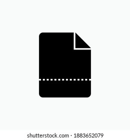 Page Break Icon. Border Symbol - Vector Logo Template.