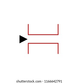 page break icon. Element of text editor sign icon. Premium quality graphic design icon. Signs and symbols collection icon for websites, web design, mobile app