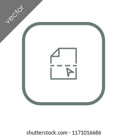 page break symbol icon