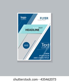 page brochure  flyer  and report layout design template and cover design in A4 size