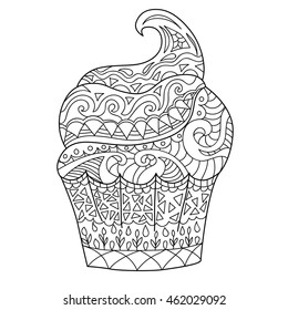 4,166 Cupcake colouring pages Images, Stock Photos & Vectors | Shutterstock