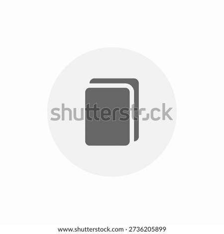 page copy icon sign vector