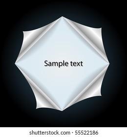 Page corners in center