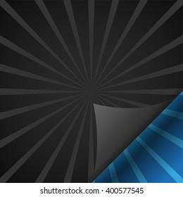 Page curl retro background  with shadow on blank retro of paper