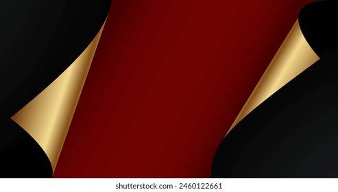Page curl template background. Page curl banner design. Page curl