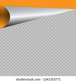 Page curl. Vector.