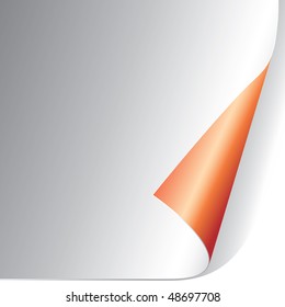 Curl de página (vector). En la galería también está disponible la versión XXL jpeg de esta imagen.