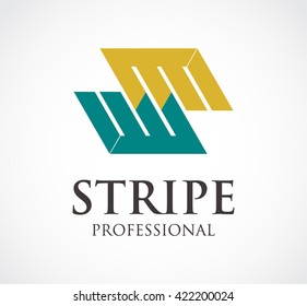 Page database of document abstract vector and logo design or template office paper business icon of company identity symbol concept