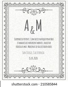 page decoration calligraphic design elements template