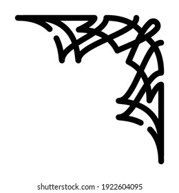 page decoration corner line icon vector. page decoration corner sign. isolated contour symbol black illustration