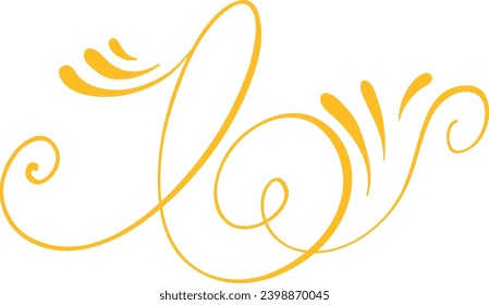 Elementos de diseño de líneas de decoración de páginas divisores vintage en color negro. Aislado sobre fondo blanco. Puede utilizarse para tarjetas de cumpleaños, invitaciones de boda.Divisor de Flourish clásico