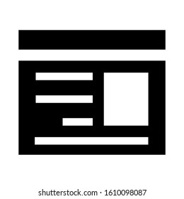 page design icon isolated sign symbol vector illustration - high quality black style vector icons
