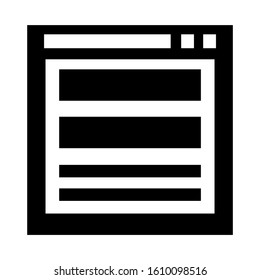 page design icon isolated sign symbol vector illustration - high quality black style vector icons
