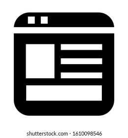 page design icon isolated sign symbol vector illustration - high quality black style vector icons
