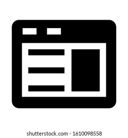 page design icon isolated sign symbol vector illustration - high quality black style vector icons
