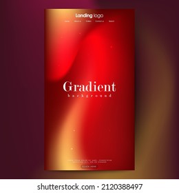 Inspiración de diseño de páginas con fondo abstracto. Sombras del patrón de fondo de gradiente rojo