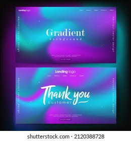 Page design inspiration with abstract background. Shades of blue gradient background pattern