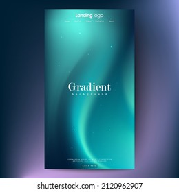 Page design inspiration with abstract background. Shades of blue gradient background pattern