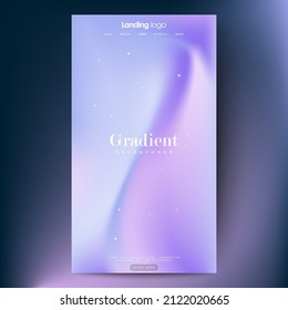 Page design inspiration with abstract background. Shades of blue gradient background pattern