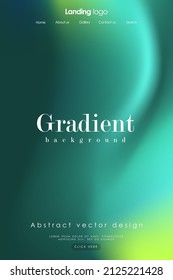 Page design inspiration and abstract background  Shades green gradient background pattern